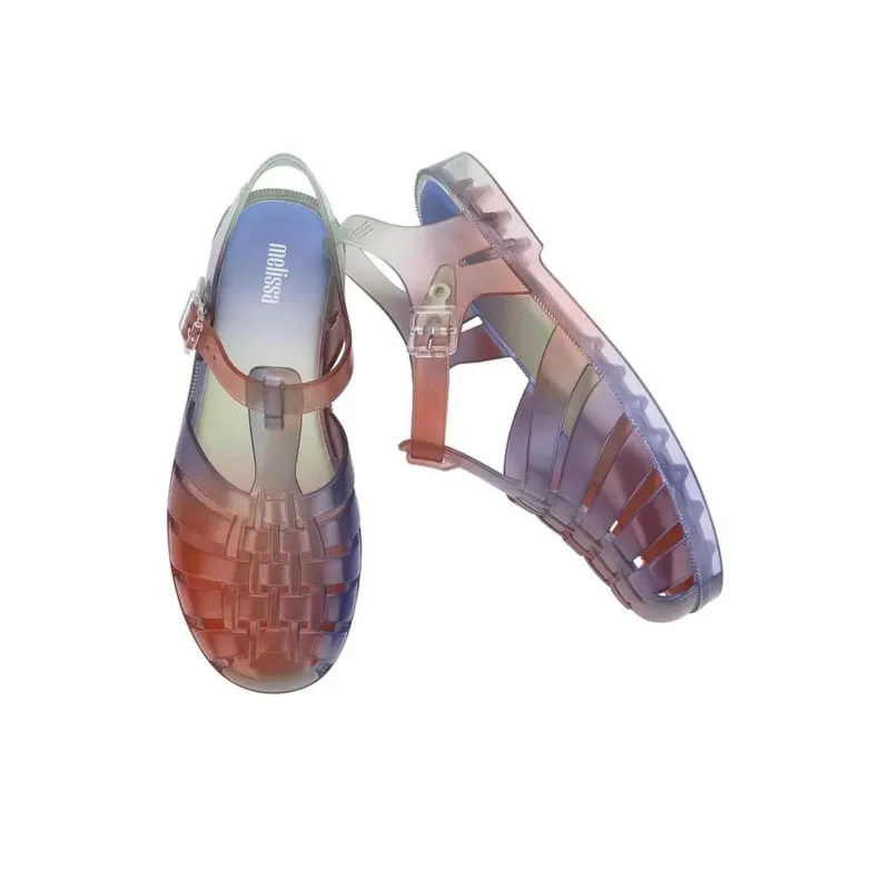 MELISSA Roman Sandals Women's Red Blue-3