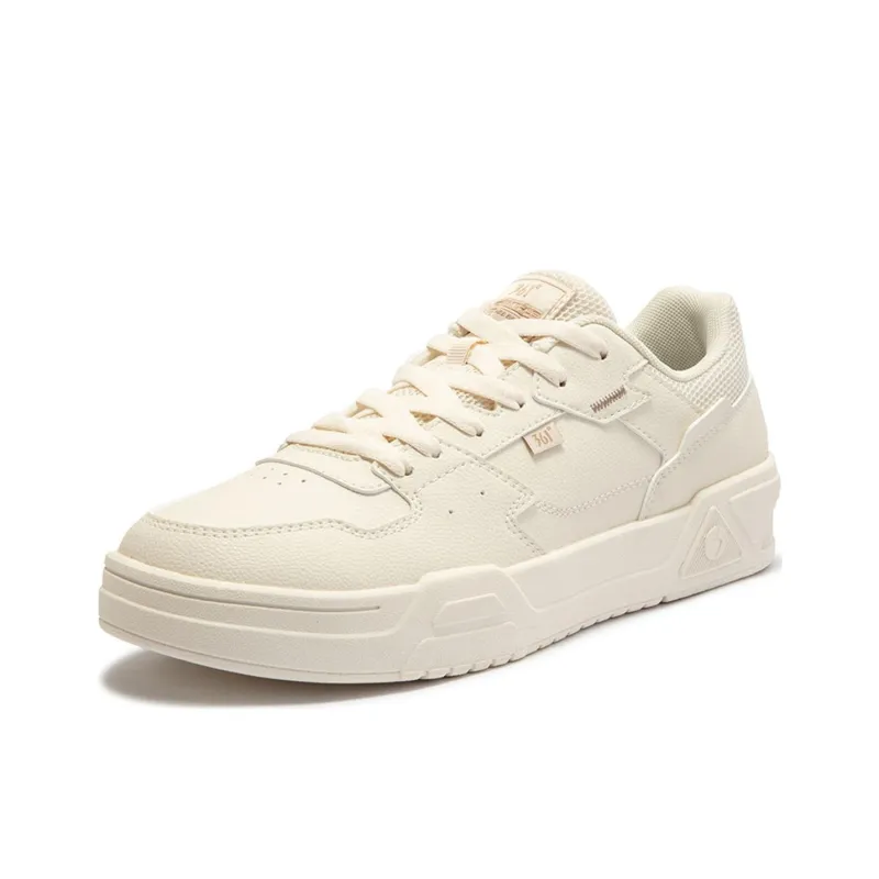 361° Cushioned Wear-Resistant Lightweight Low-Top Skateboard Shoes Men's Lotus White-1