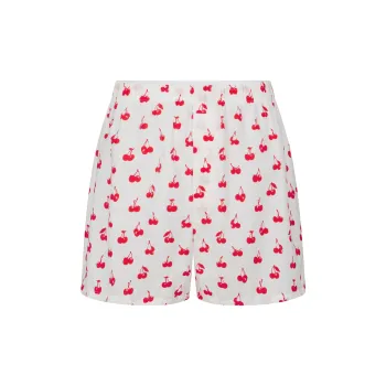 SKIMS Valentine's Day Collection SS25 COTTON POPLIN MENS BOXER Shorts Men's Analog Cherry Print