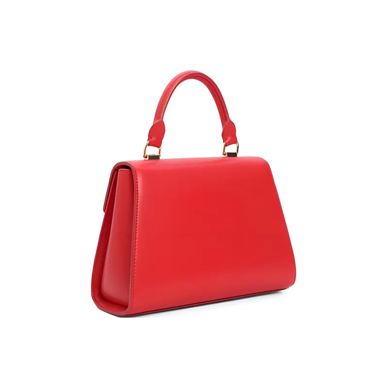BELLE Artificial Leather Handbag Shoulder Bag Crossbody Bag Medium Size Women's Garnet Red-2