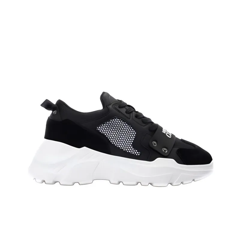 VERSACE JEANS COUTURE Low-Top Casual Shoes Men's Black-1
