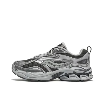 Saucony Low Top Vintage Casual Shoes Unisex Silver Gray