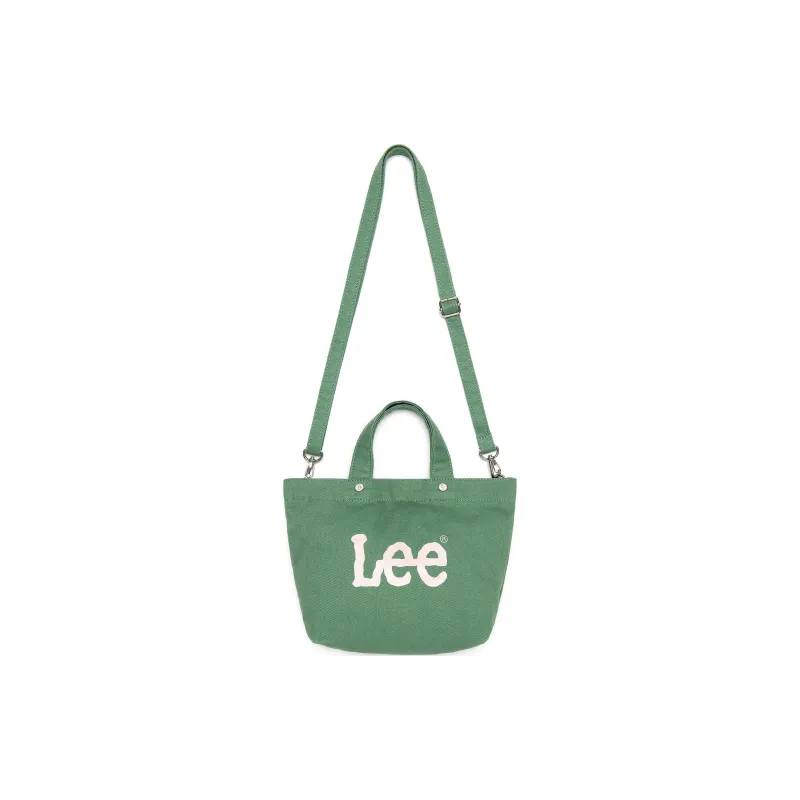 Lee Cotton Tote Bag, Shopping Bag, Shoulder Bag, Crossbody Bag, Handbag Mini Unisex Green-0