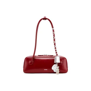 MCMIKO Cow Leather Shoulder Bag Regular Women's Party Red