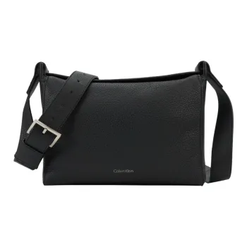 CALVIN KLEIN SS25 Cow Leather Crossbody Bag Men's Space Black