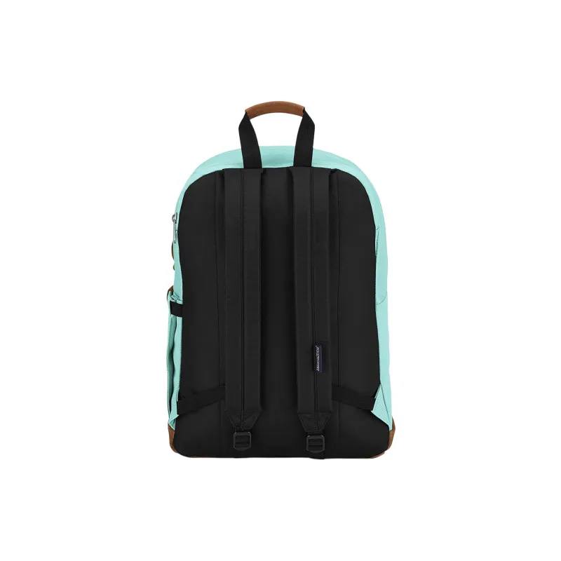 JanSport Suede Leather Backpack Unisex Blue-2