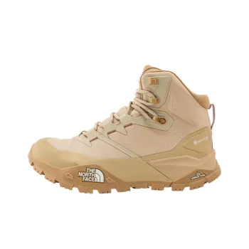 THE NORTH FACE Anti Slip And Wear Resistant Water Resistant Mid Top Trekking Shoes Women's Stone Tan