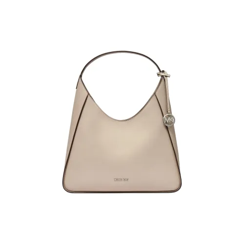 MICHAEL KORS Cow Leather Shoulder Bag Large Size Women's Light Sand