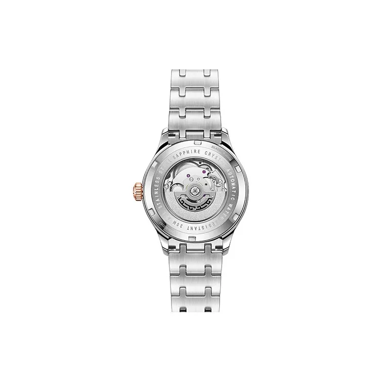 Fiyta Classic Collection Automatic Mechanical Movement Stainless Steel Strap Watch Women's Watch White Dial-3