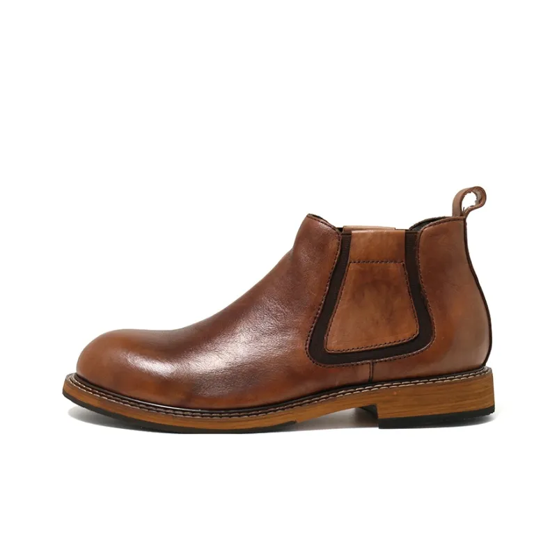 Turns By Turns Short Chelsea Boots Men's-4