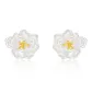 999 Fine Silver-Peony Stud Earrings