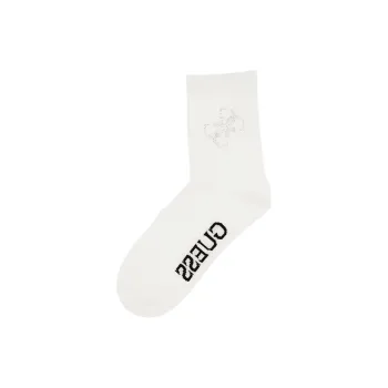 GUESS Mid-Calf Socks Women's 1 Pack White
