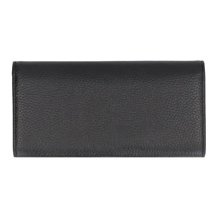 COCCINELLE Beat Cow Leather Wallet Women's Black-1