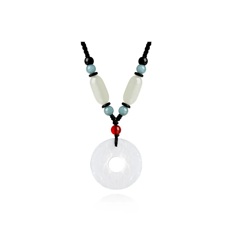 CHINA GOLD Chalcedony Jade Necklaces Unisex-0