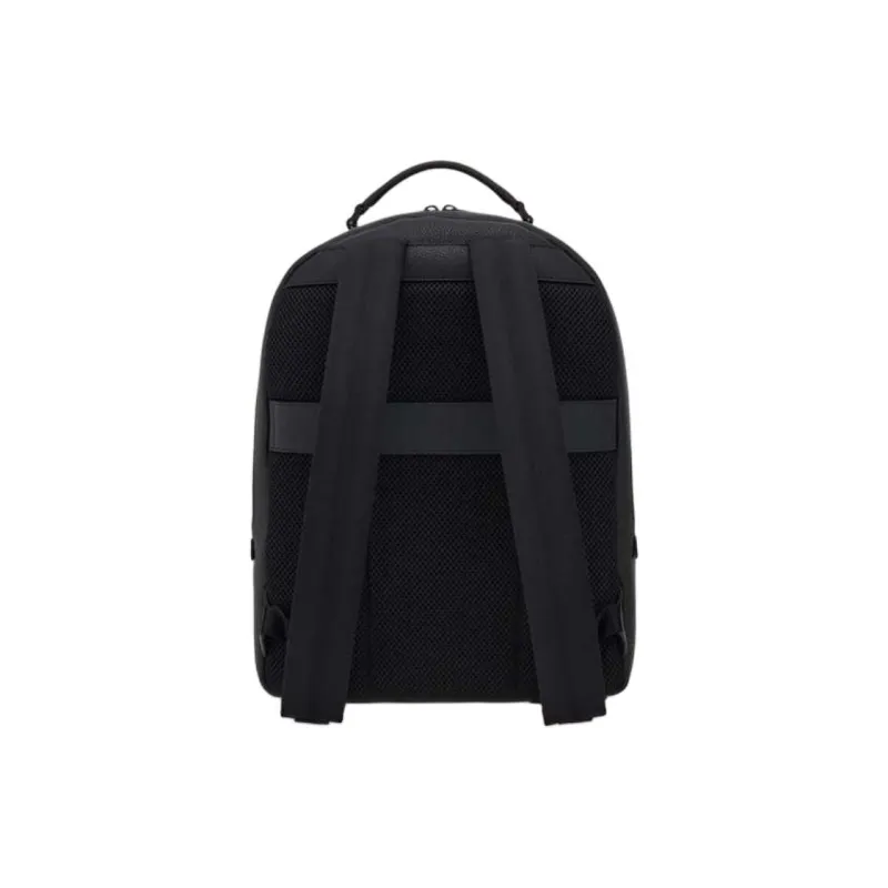 FERRAGAMO GANCINI Cow Leather Backpack Men's Black-2