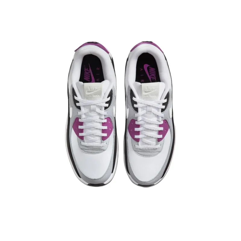 Nike Air Max 90 LV8 White Bold Berry Wolf Grey Photon Dust Women's-1