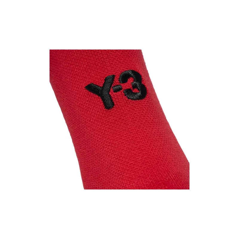 Y 3 Mid Calf Socks Unisex 1 Pack Red-2