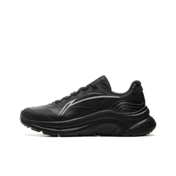 LiNing Liuyun Cushioned Wear Resistant Slip Resistant Lightweight Low Top Running Shoes Men's Black