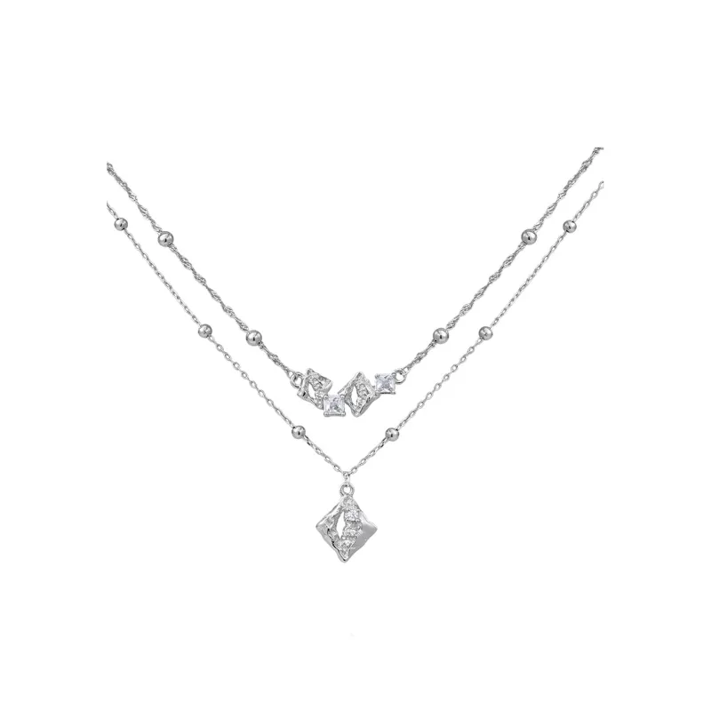 LUCKY ZHY S925 Silver Necklaces Women's-0