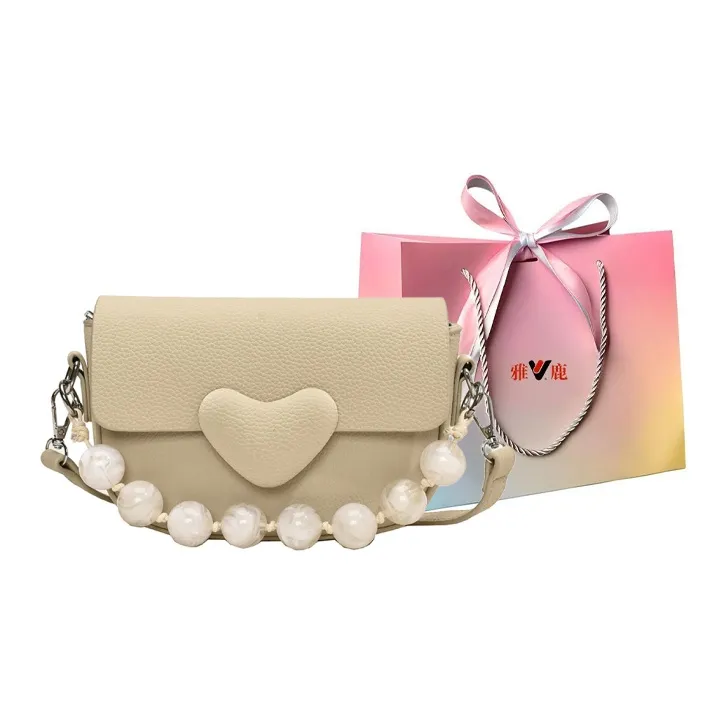 Yalu PU Shoulder Bag, Crossbody Bag, Handbag Women's Black/Matcha/Pink/Ecru-7