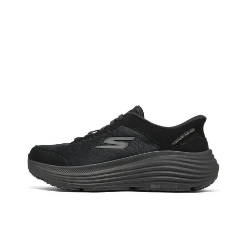 Skechers MEN'S GO Anti-Slip Wear-Resistant Low-Top Running Shoes Men's Black