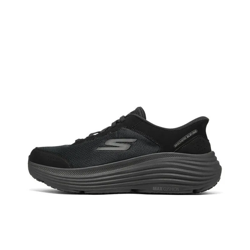 Skechers MEN'S GO Anti Slip Wear Resistant Low Top Running Shoes Men's Black-0