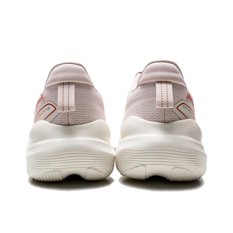 Erke Cushioning Wear-Resistant Low-Top Casual Running Shoes Women's Pink Gray Green-3