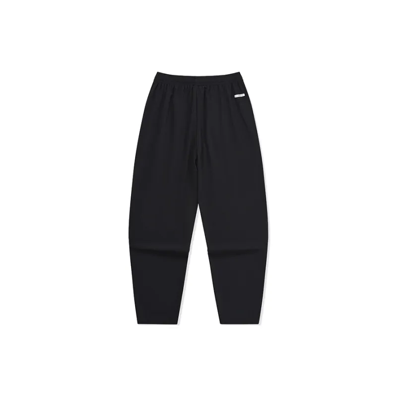 Erke Variety Training Collection Knitted Sports Pants Men's Jet Black-1