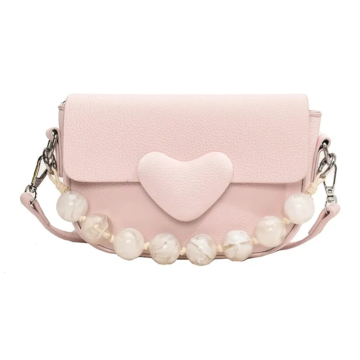 Yalu PU Shoulder Bag, Crossbody Bag, Handbag Women's Black/Matcha/Pink/Ecru-15