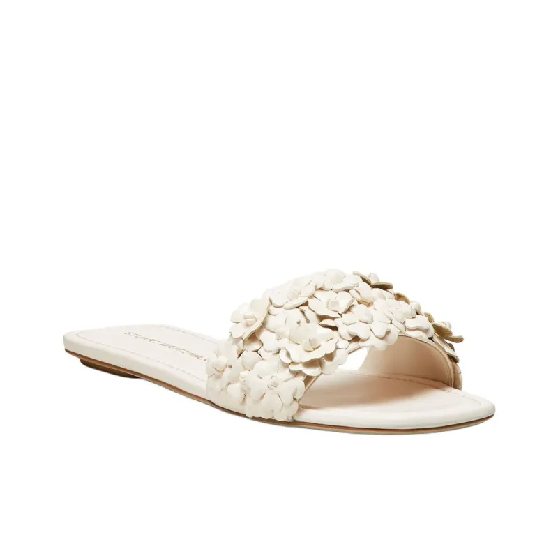 Stuart Weitzman/SW Slide Slippers Women's Ecru-2