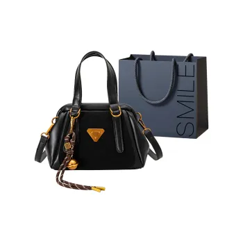 SWIMADE PU Bowling Bag, Shoulder Bag, Crossbody Bag, Handbag Women's Black/Brown/Coffee
