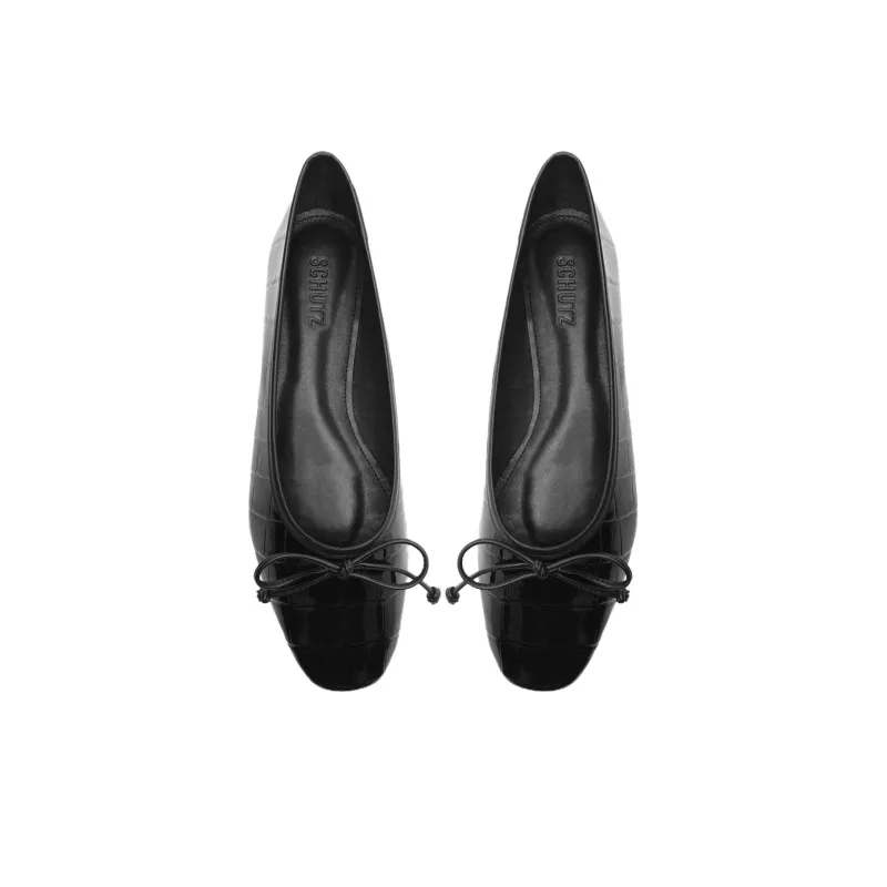 Schutz Arissa Casual Single Shoes Women's Black-4