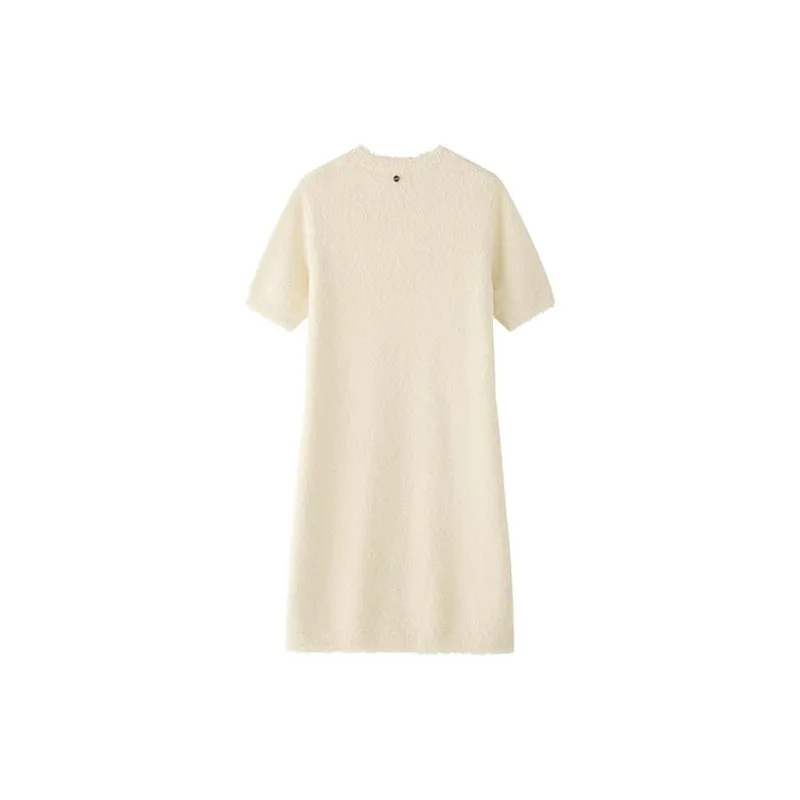 YANGZHIDAO Short-Sleeved Dresses Women's Little Blue Orchid Yellow-1