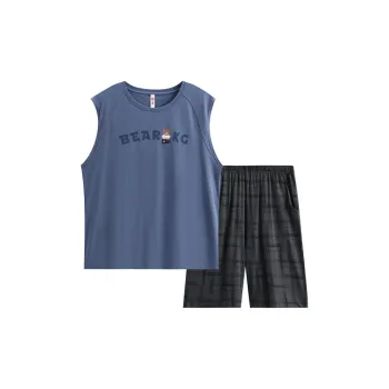 FENTENG Pajama Set Men's Deep Sea Blue