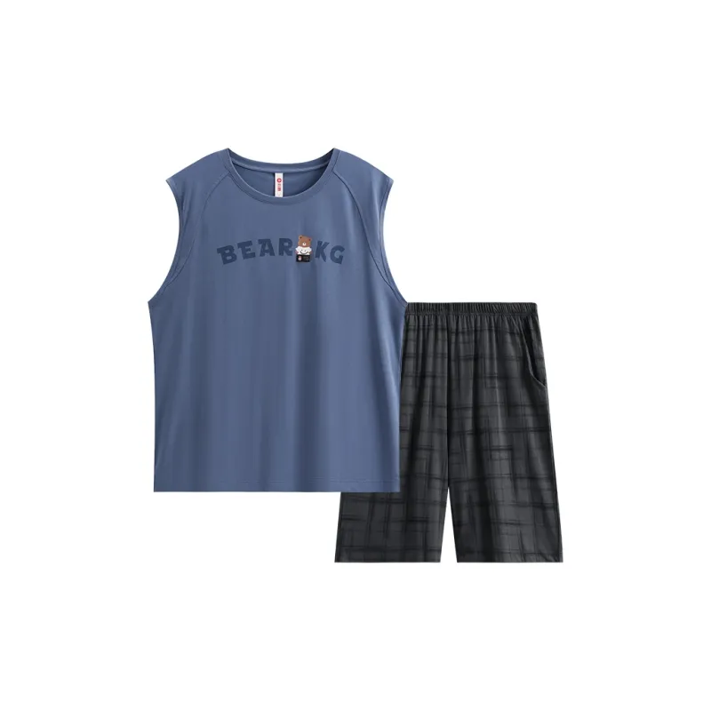 FENTENG Pajama Set Men's Deep Sea Blue-0