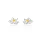 999 Fine Silver-Lotus Stud Earrings