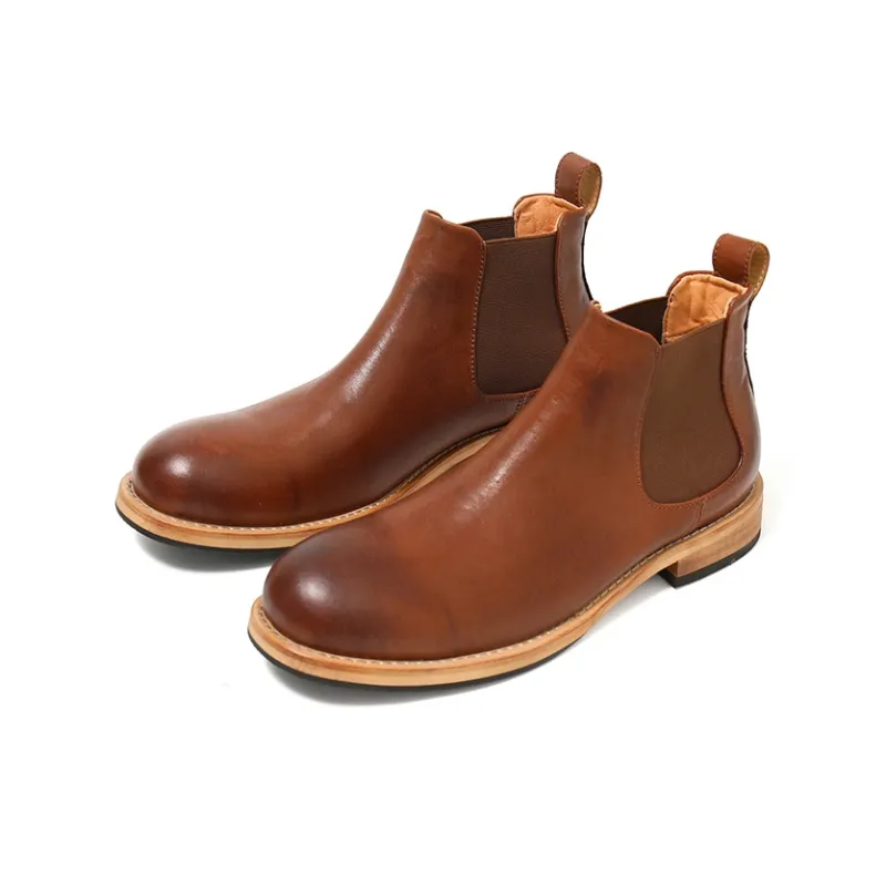 Turns By Turns Short Chelsea Boots Men's-7