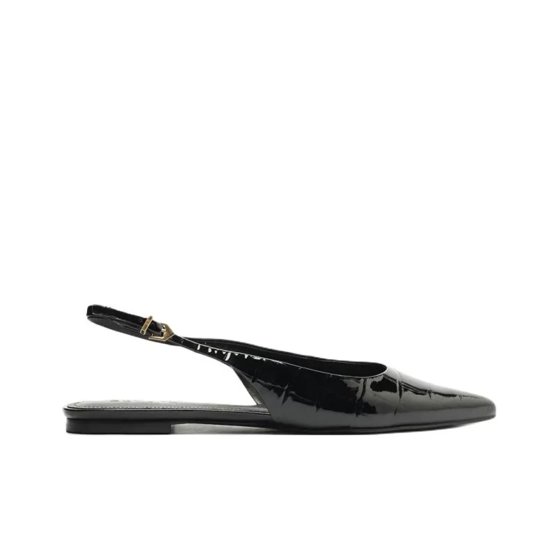 Schutz Paola Casual Single Shoes Women's Black-1