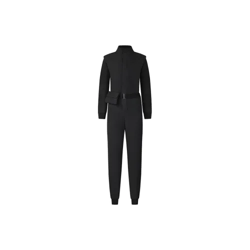 FILA 2025Q1 Woven Jumpsuit Women's Pitch Black