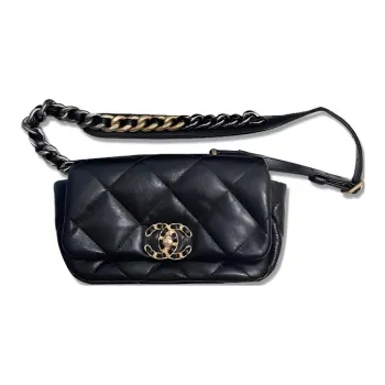 CHANEL 19Bag Embossed Lambskin Handbag, Shoulder Bag, Crossbody Bag Regular Women's