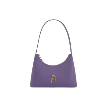 Furla Diamante Calfskin Armpit Shoulder Bag, Handbag, Shoulder Bag Mini Women's Purple