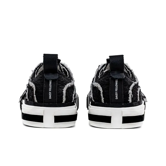 Daisy Fellowes Chocolate Series Low-Top Skateboard Shoes Unisex Chanel-Inspired Black-4
