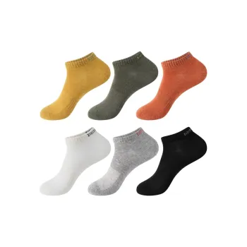 COMBO Ankle Socks Men's 6 Pack Mixed Color