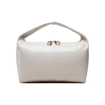 Furla Smooth Leather One Shoulder Handbag Women's White