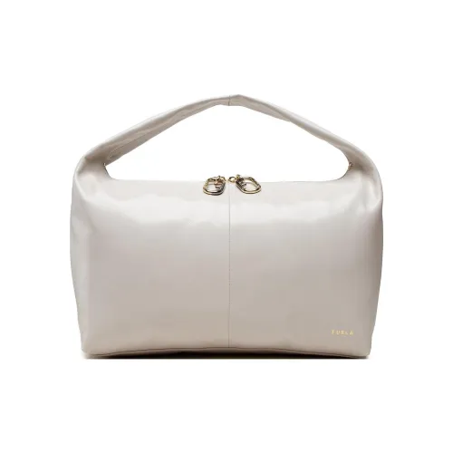 Furla Smooth Leather One Shoulder Handbag Women's White