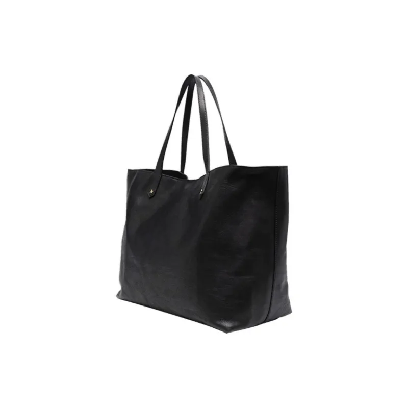 Golden Goose Leather Tote Bag Shopping Bag Handbag Regular Women's Black-1