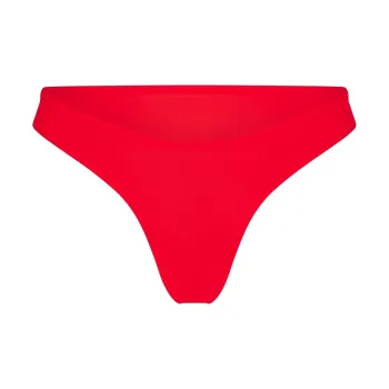 SKIMS Valentine's Day Collection SS25 FITSEVERYBODY DIPPED FRONT THONG Underpants Women's 1 Pack CHERRY/Cherry Red