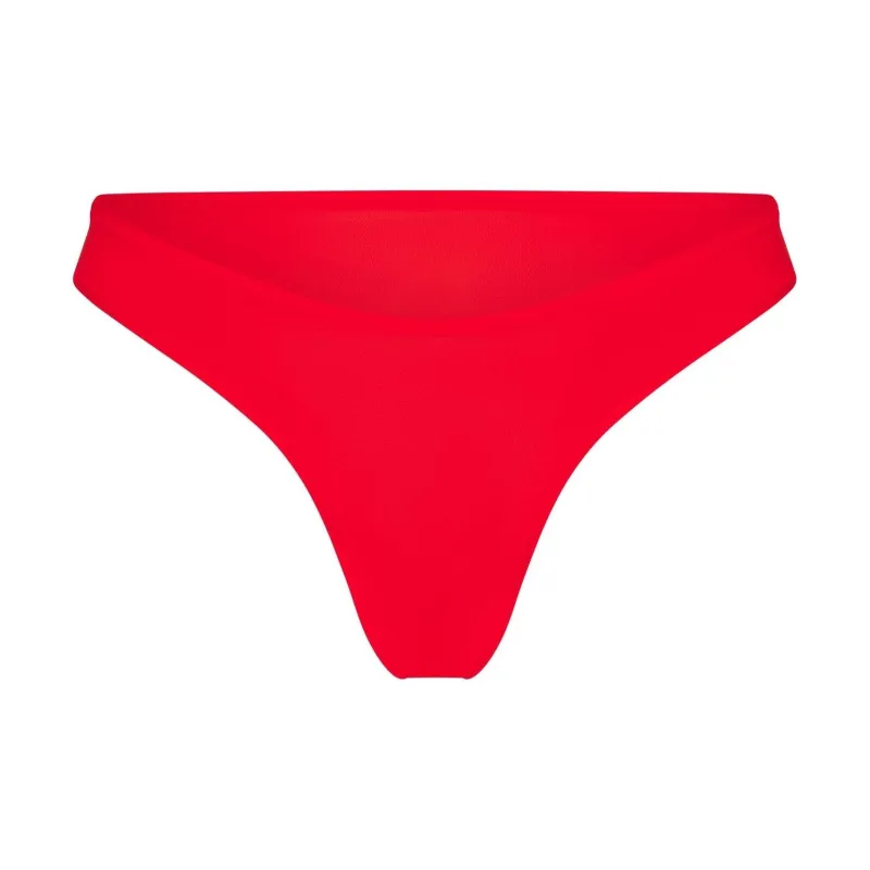 SKIMS Valentine's Day Collection SS25 FITSEVERYBODY DIPPED FRONT THONG Underpants Women's 1 Pack CHERRY/Cherry Red-0