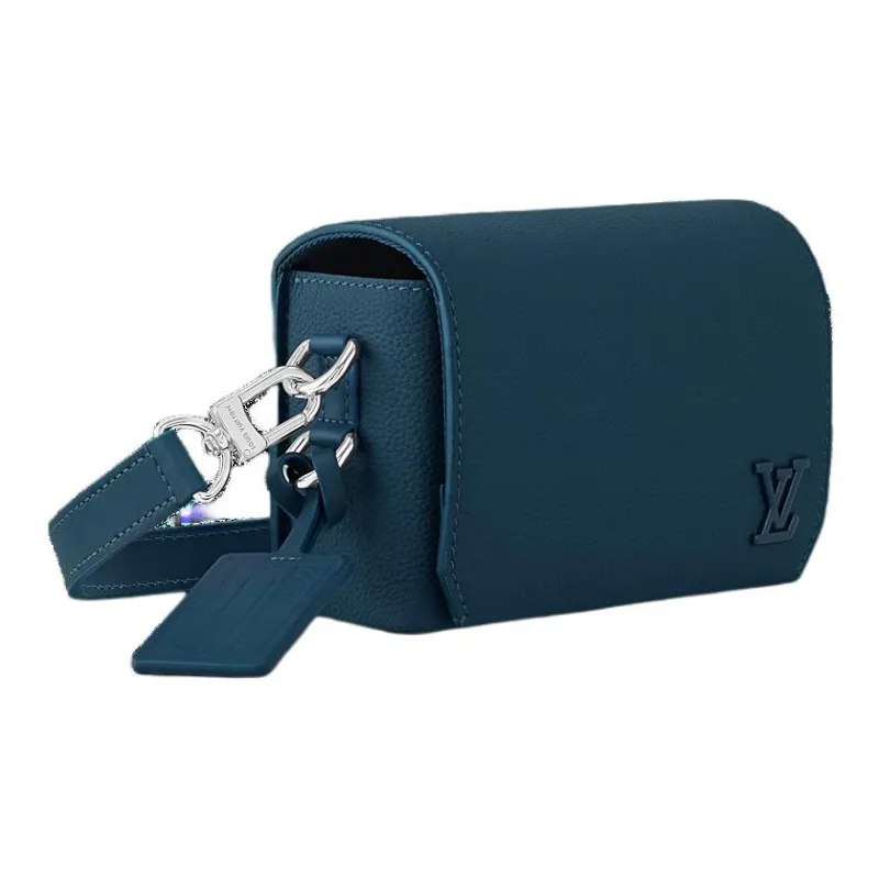 LOUIS VUITTON Fastline Series Leather Shoulder Bag Crossbody Bag Men's Dark Blue-1