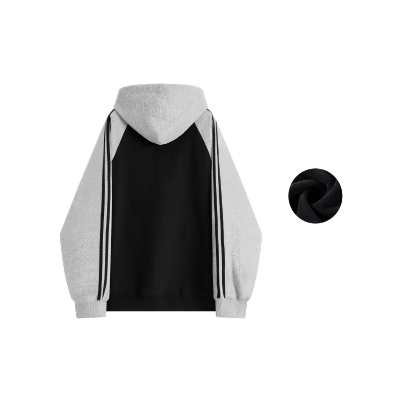 MIIOW Trend Party Series Sweatshirt Unisex Black White Gray Multicolor-13